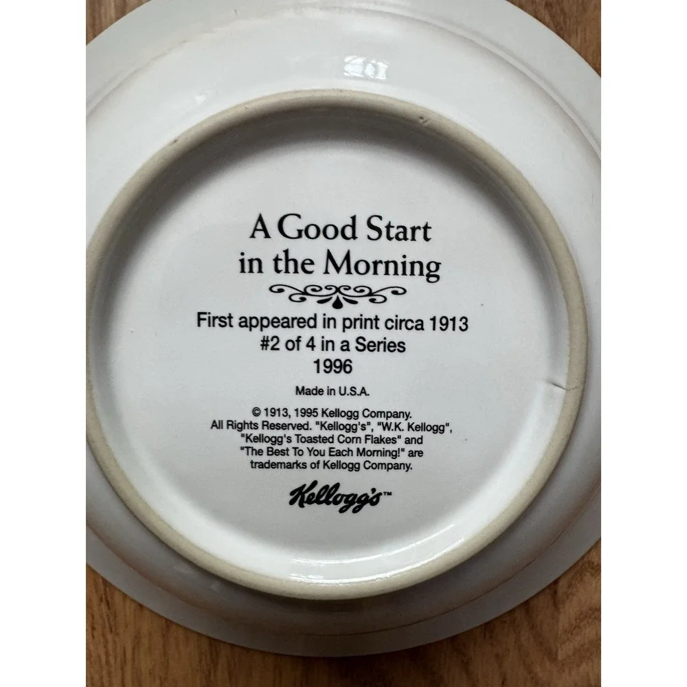 Vintage 1996 Kellogg's 90th Anniversary Cereal Bowls -‎ Set of 3 (#1, #2, #3)